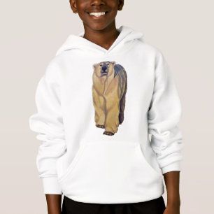 Capuz de Urso Polar Infantil Moletom de Urso Polar