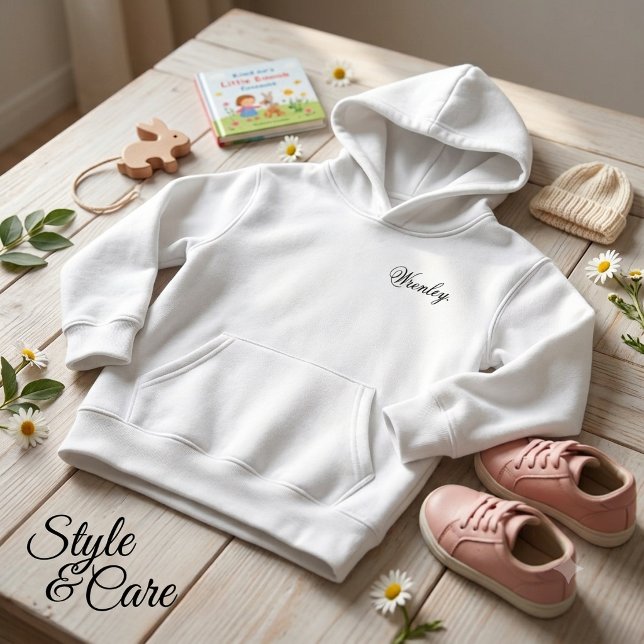 Capuz Personalizado para Crianças com Nome Impress (Personalized Kids Hoodie with Custom Name Print)