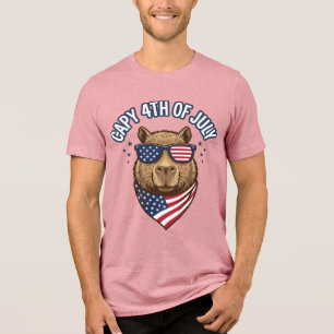 Capy 4 de Julho Desenho Vetorial Patriótico de Cap