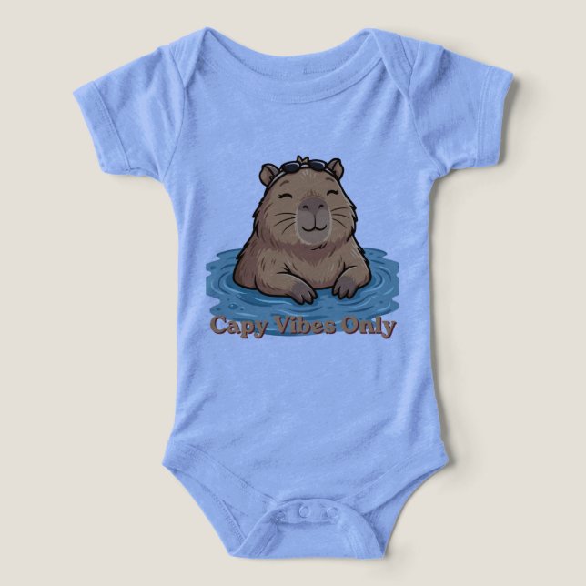Capy Vibes Only Capivara Fofa (Design frontal)