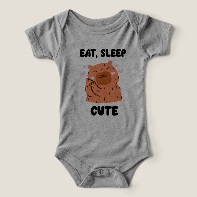 Capybara Baby Bodycase (Design frontal)