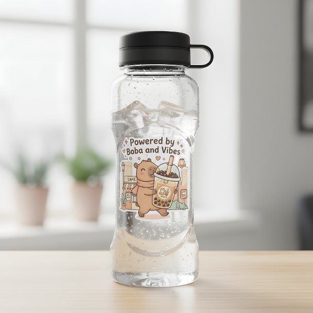 Capybara Boba Adesivo – Cute Kawaii Chá Bubble  (Criador carregado)