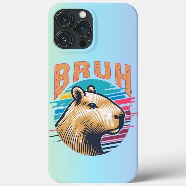 Capybara Bruh Funny Bruh Capybara Amém Homens Cria (Verso)