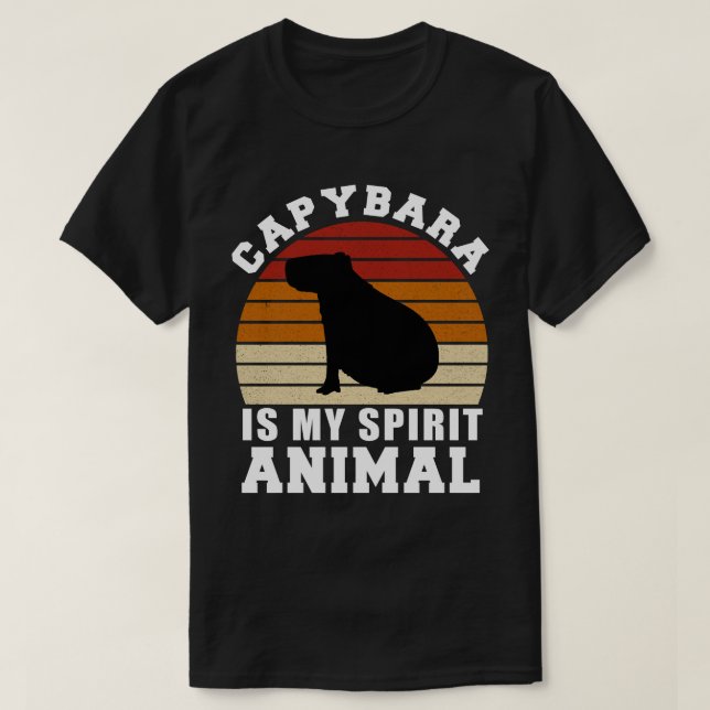 Capybara É A Minha Camisa Animal Espirituosa (Frente do Design)