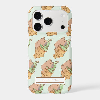 capybara e combine com o padrão de sorvete taiyaki