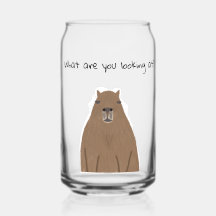 Capybara, o que está olhando para Drinkware Set