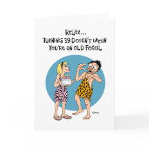 Cara 39º Cartão de Aniversário