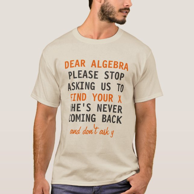 Cara Álgebra Camisa (Frente)