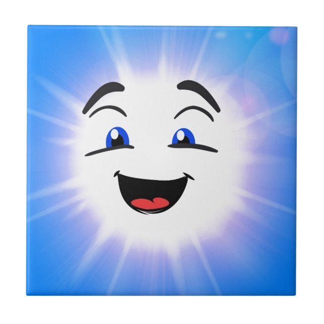 Cara azul feliz (Frente)