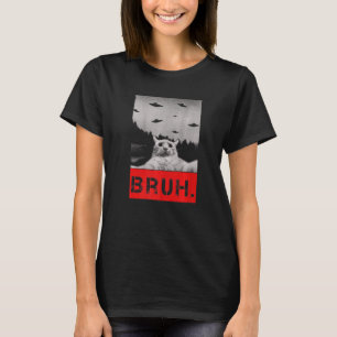 Cara. Camisa de Gato Meme Divertido Irmão Presente