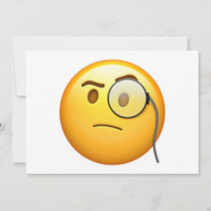 Cara com Monocle - Emoji