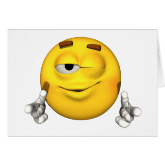 Cara da emoção - cartão do piscar os olhos