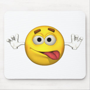 Cara da emoção - língua para fora Mousepad