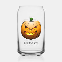 Cara de Abóbora do Halloween