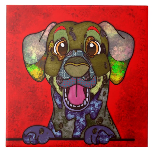 Cara de cachorro feio Dalmático (Frente)