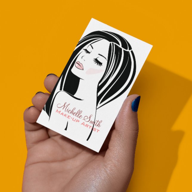 Cara de mulher cartão de visita (Criador carregado)