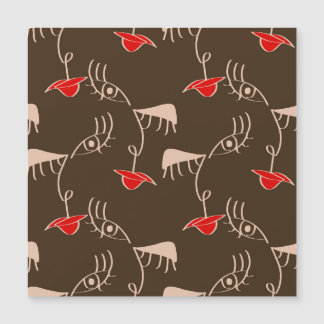 Cara de mulher de uma linha: padrão de abstrato.