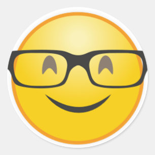 Cara de sorriso com etiqueta engraçada do emoji