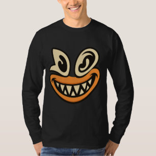 Cara de Sorriso Largo e Louco – Camiseta Gráfica Ú