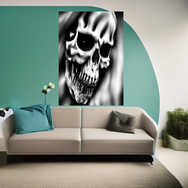 Cara do crânio | AI Art Poster (Criador carregado)