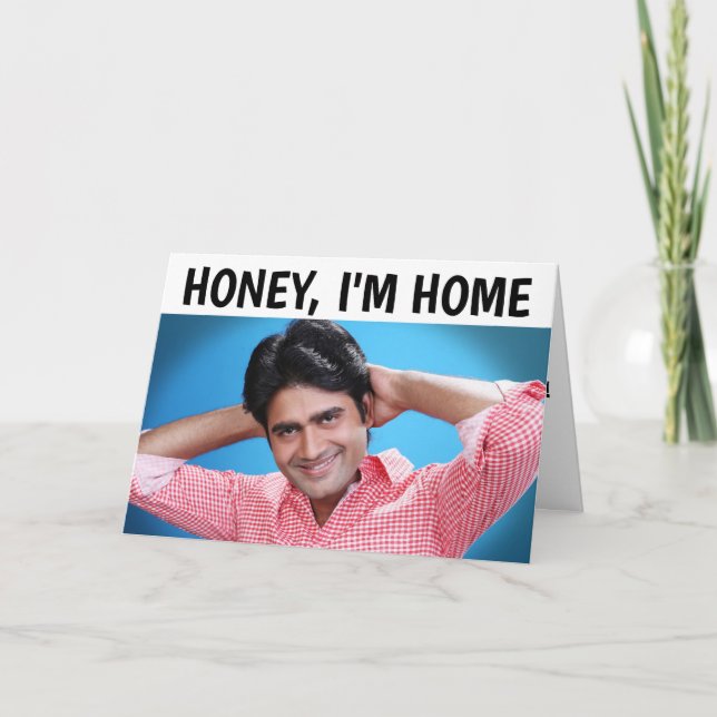 Cara ESPANHOLA, CARTÃO DE ANIVERSÁRIO ENGRAÇADO PA (Frente)