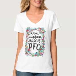 Cara estação da audição: Camisa floral de PFO