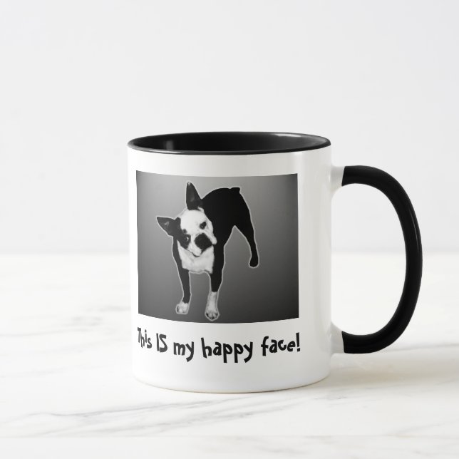Cara feliz - caneca da campainha (Direita)