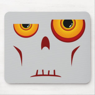 Cara longa Mousepad do zombi