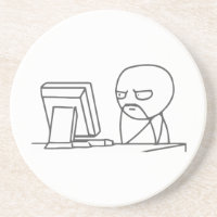 Cara Meme do computador - porta copos superior do