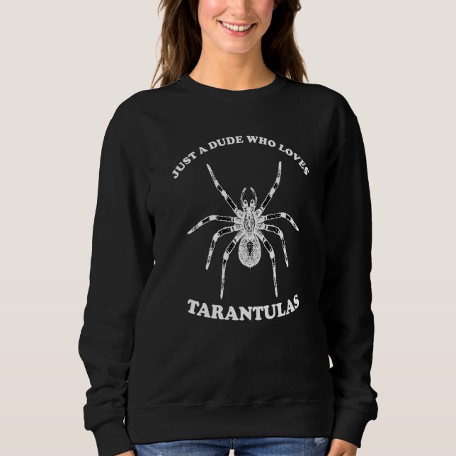 Cara Que Adora Tarantulas Camisa Homens Crianças T (Frente)