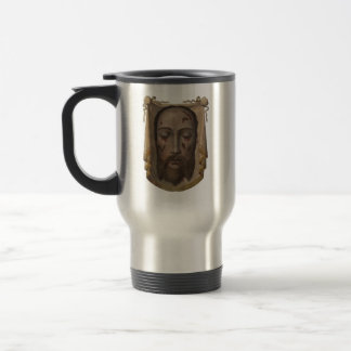 Cara Sagrada - Caneca de viagem isolada do véu de 
