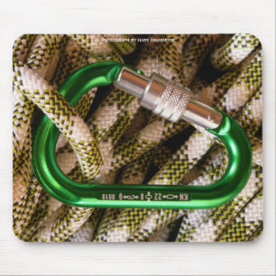 Carabiner e corda de escalada Mousepad