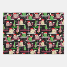 Caracóis Atômicos de Papais noeis de Natal - Moder