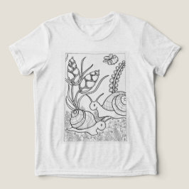 Caracóis gigantes com flores