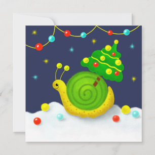 Caracol com árvore de Natal