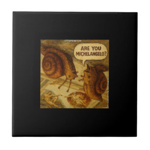 Caracol Curioso & Paródia de Michelangelo Cartoon 