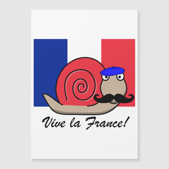 Caracol francês do Dia da Bastilha em um Beret (Frente)