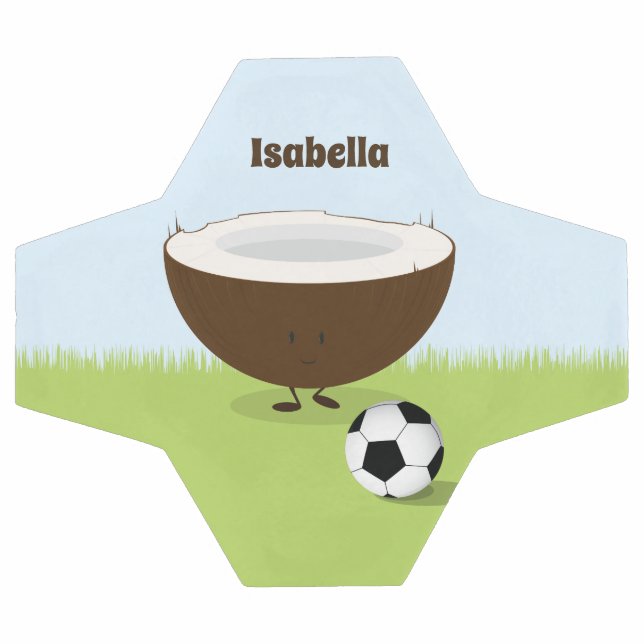 Caractere e Nome do Coconut Bola de futebol Zazzle Brasil