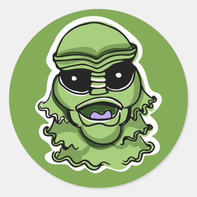 Caracteres de Halloween adesivos de cores personal (Frente)