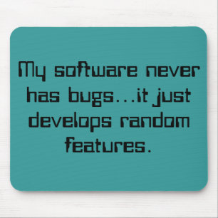 Características aleatórias Mousepad