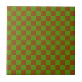 Caramel apple checkered board pattern