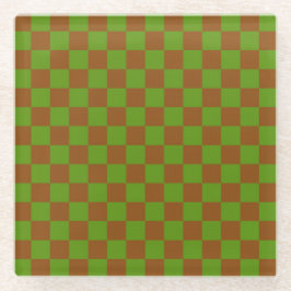 Caramel apple checkered board pattern