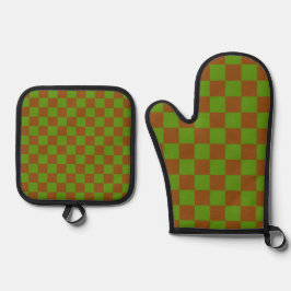 Caramel apple checkered board pattern