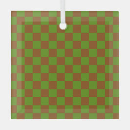 Caramel apple checkered board pattern