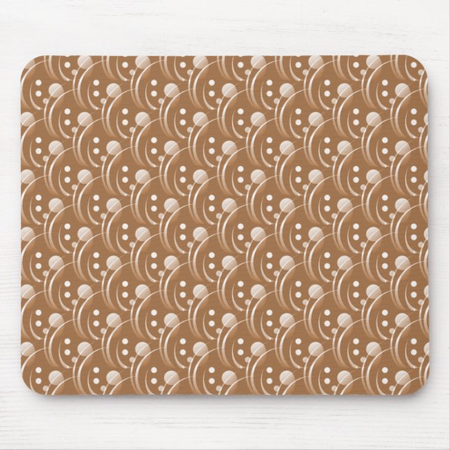 Caramel Brown Hip e Na moda Mousepad (Frente)