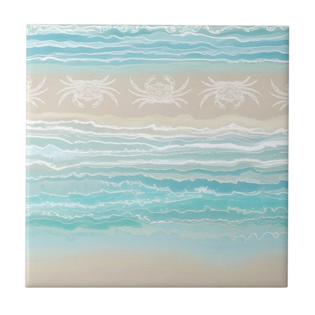 Caranguejo abstrato Beach Ocean Design 292 (Frente)