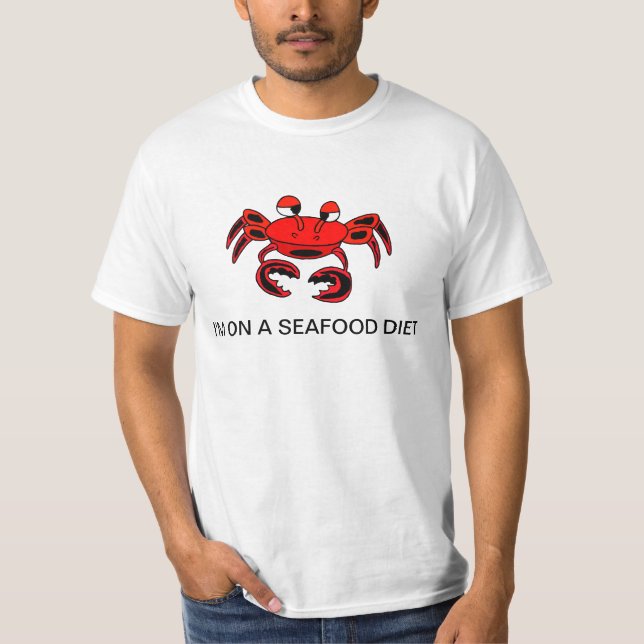 Caranguejo eu estou em uma camisa da dieta do (Frente)