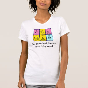 Caranguejo Faz Camisa de mesa periódica