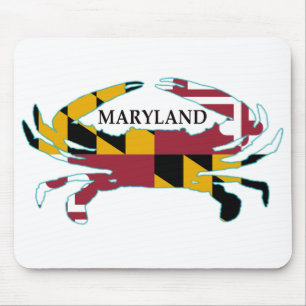 Caranguejo Mousepad da bandeira de Maryland
