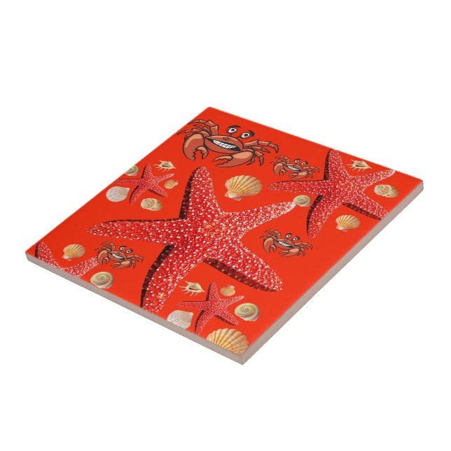 Caranguejos Azulejos, Starfish, Orange (Lateral)